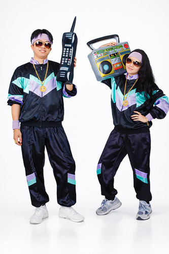 80s shell suit costume - shell, men