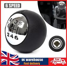 6 Speed Black Gear Stick Shift Knob Metals For Peugeot 308 307 407 3008 5008 807