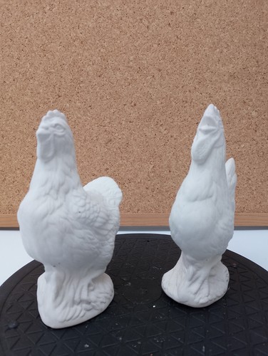 Unpainted ceramic bisque hen - ceramic,