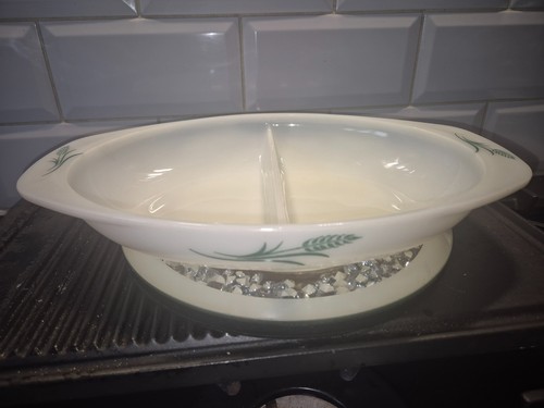 Vintage green wheatsheaf oval - vintage,