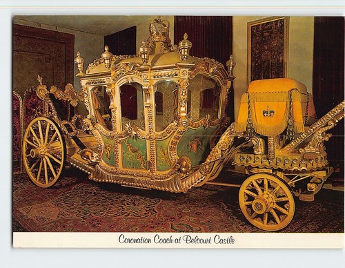 Postcard coronation coach - coronation,