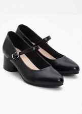 FREEMANS Black Patent Mary Jane Court Shoes   UK 4   (F674)