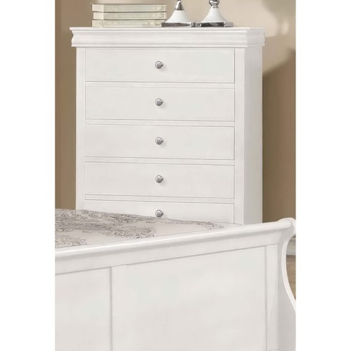 Chest drawers white finish - of,