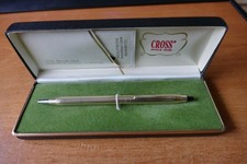 Vintage 12ct Rolled Gold Cross Ball Point Pen Made In Ireland New Refill Boxed