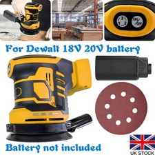 3 Speed For Dewalt 18V 20V Battery Random Orbital Sander, 125mm Rotary Sander UK