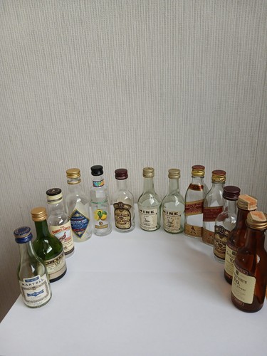 Minature empty whisky - empty, whisky/
