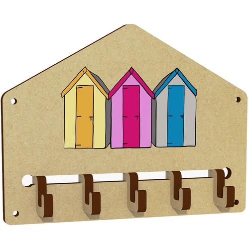 Beach huts wall mounted key - wall,