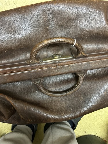 Large leather gladstone - leather, bag