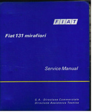 FIAT 131 MIRAFIORI 1300 1600 SALOON ESTATE ORIGINAL 1975 FACTORY SERVICE MANUAL