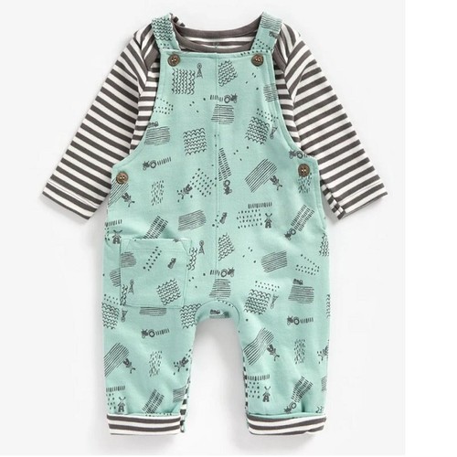 Baby boy dungarees outfit farm - baby,