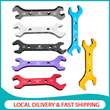 7x AN3 to AN20 Double Hose Ended Spanner Tool Kits Alu Wrench Set Anodized NEW