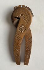 VINTAGE CARVED WOOD WOODEN OLD INDIAN HAND MADE NUT CRACKERS NUTCRACKERS 
