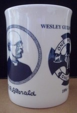 Wesley Guild Centenary Mug. 1896-1996. W B Fitzgerald. Bone China. PERFECT COND.