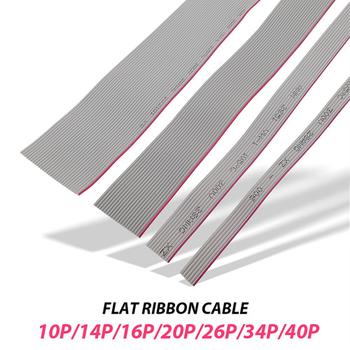 Grey flat ribbon - cable, 1.27mm