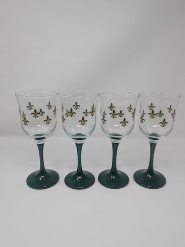 Vintage green gold fleur - green,