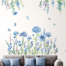 Hanging Flower Wall Stickers