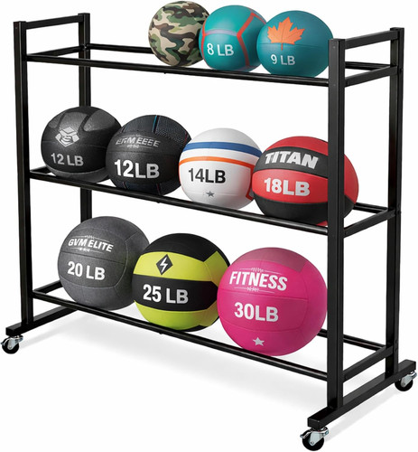 Medicine ball rack - heavy, duty