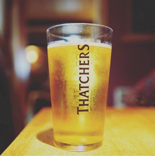 Thatcher pint glasses new - thatcher's,