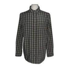 Rohan Shirt Mens Large Grey Check Long Sleeve Button Up Outdoor Hiking Travel