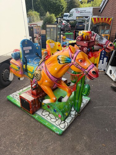 Twin horses kiddie ride - twin,