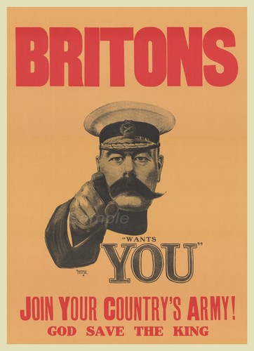 Vintage britons wants you war - wants,