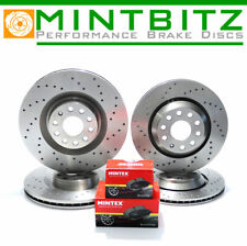 VW GOLF MK5 3.2 R32 4motion FRONT REAR BRAKE DISCS & MINTEX PADS 345mm 310mm
