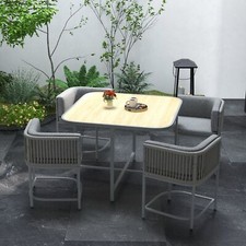 4 Seater Rattan Cube Garden