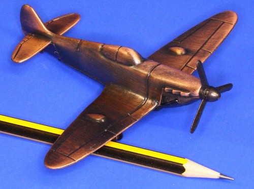 Metal model spitfire - metal,