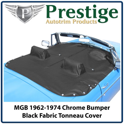 Mgb tonneau cover black fabric - black,