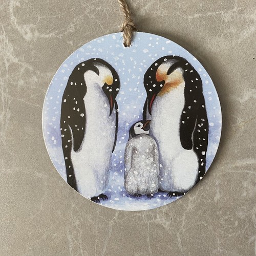 Handmade penguin decoupaged - handmade,