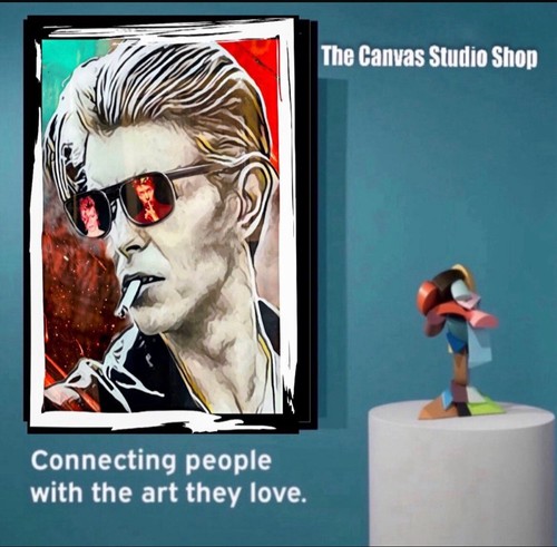 David bowie canvas print wall - bowie,