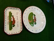Torquay Motto ware Watcombe Pottery plate & tray