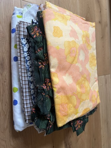 Vintage fabric bundle 8kg - vintage,