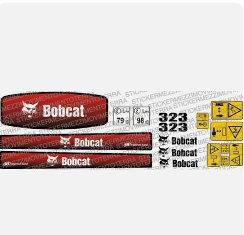 Bobcat 323 decals stickers - 323,