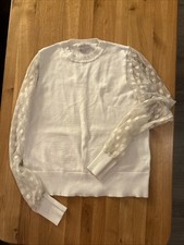 Apricot White Jumper Size 10