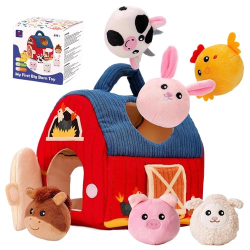 Barn stuffed farm animals - barn,