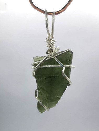 Moldavite crystal pendant - ,