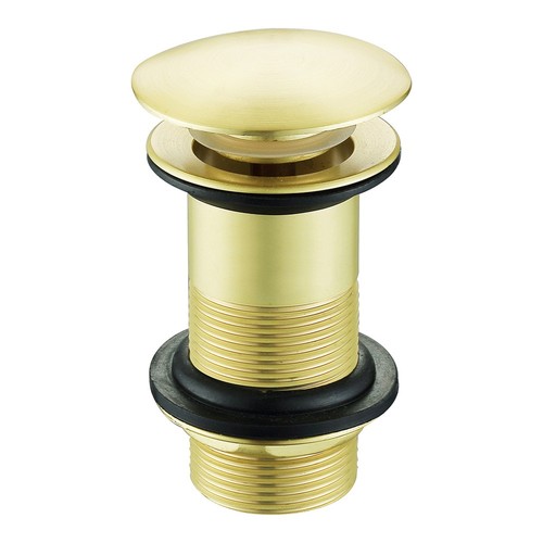 Brushed brass modern round - brushed,