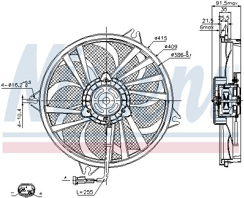 Fan radiator for - for, citroËn