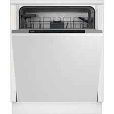 Beko DIN16430 Fully Integrated Full Size Dishwasher Silver / Black D Rated
