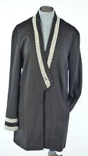 Claudia Stevens Jacket Blazer Special Occasion UK 14 Black Vintage Long Line