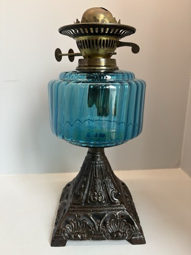 Victorian antique oil - victorian, lamp
