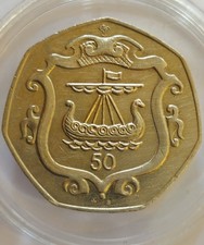 A British 1985 Isle of Man 50p