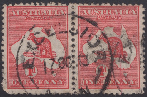 Kangaroo red die pair - kangaroo, i