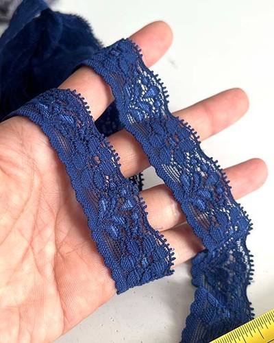 Navy blue stretchy - metre),
