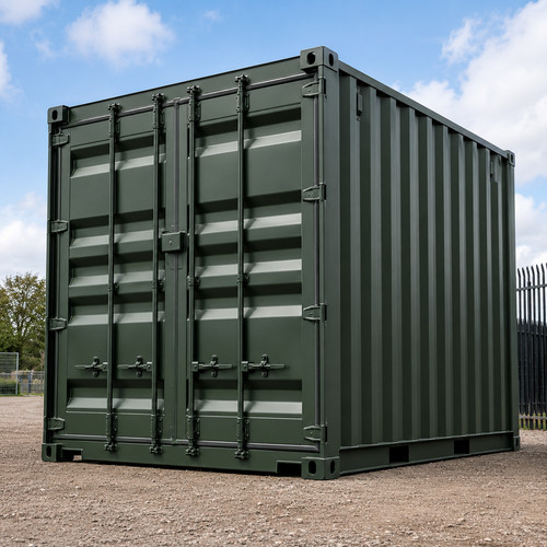 10ft shipping container site - container,