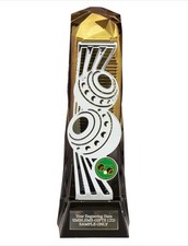 Bowls & Jack Lawn Bowls Award 230 mm Shard Trophy Engraved Free