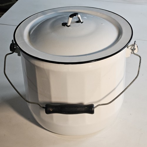Vintage enamel ware chamber - vintage,