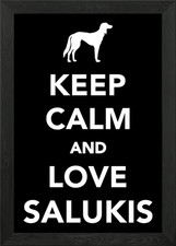 Saluki framed wall art poster - art,
