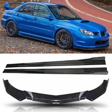 For Subaru Impreza Front Bumper Lip Spoiler Splitter & Side Skirt Extention UK